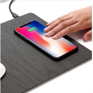 DailySale 2-in-1 Wireless Charger Mouse Pad - Black