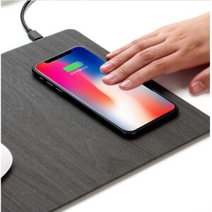 DailySale 2-in-1 Wireless Charger Mouse Pad - Black