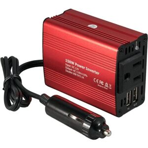 DailySale 150W Car Power Inverter 12V DC to 110V AC Converter with 3.1A Dual USB Car Charger