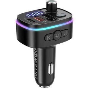 DailySale Bluetooth V5.0 FM Transmitter USB Car Charger