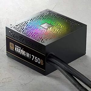 DailySale GAMDIAS RGB Gaming PC Power Supply 750W 750 Watt PSU Kratos M1-750B (Refurbished)