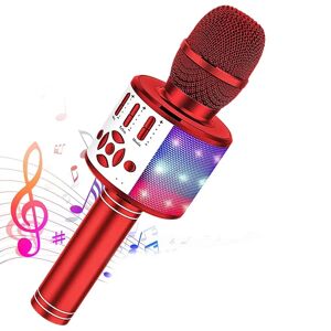DailySale 4-in-1 Karaoke Machine Microphone with LED Lights