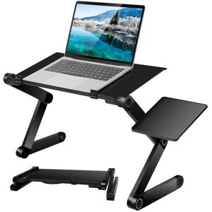 DailySale Foldable Laptop Table Bed Notebook Desk with Mouse Board