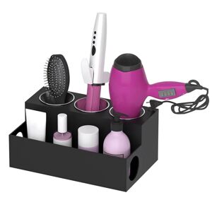 DailySale Hair Dryer Organizer with 3 Stainless Steel Cups