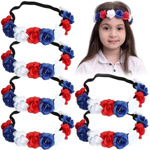 DailySale 6-Piece: Patriotic Flower Headbands