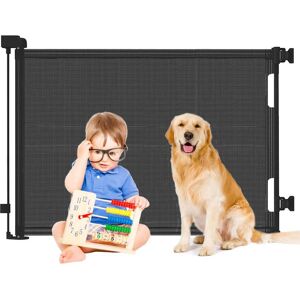 DailySale Extra Wide Child Safety Gate Retractable Door