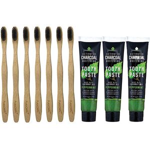 DailySale Pursonic Bamboo Toothbrush Charcoal Whitening Set