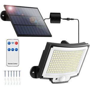 DailySale Solar Powered Flood Light Solar IP65 Waterproof Motion Sensor with Remote