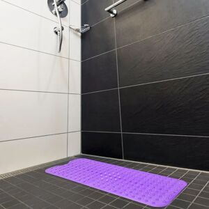 DailySale Non Slip Shower Mat Massage Anti-Bacterial with Suction Cups