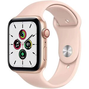 DailySale Apple Watch SE 40mm GPS Cellular Aluminum Gold Case Pink Sport Band (Refurbished)