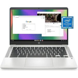 DailySale HP 14a-na0220nr, 14" HD Chromebook Intel Celeron N4120, 4GB RAM, 64GB eMMC (Refurbished)