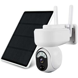 DailySale 2.4G Wifi Solar Wireless 1080P Surveillance Camera with Flood Light Night Vision