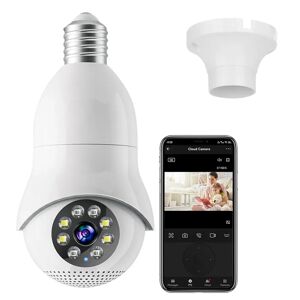 DailySale E27 WiFi Bulb Camera 1080P FHD WiFi IP Pan Tilt Security Surveillance Camera