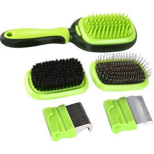 DailySale 5-in-1 Pet Brush Set Pet Grooming Shedding Massage Combs