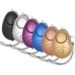 DailySale 6-Pack: 140DB Personal Security Alarm Keychain with LED Lights