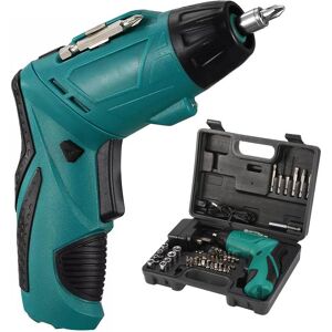 DailySale Cordless Electric Screwdriver Set with 45 Drill Bits and Carrying Case