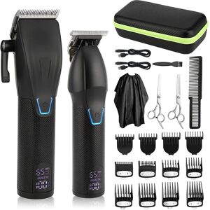 DailySale Men Electric Barber Clipper Hair Cutting Combo Set T Outliner Shaver Trimmers