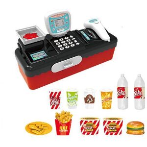 DailySale Cash Register for Kids with Play Food