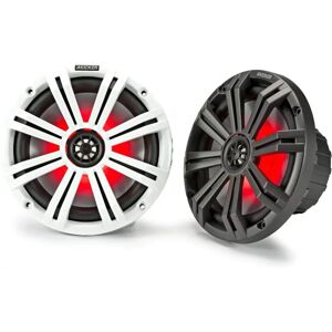 DailySale KICKER Pair 45KM84L 8" 600 Watt Marine Boat Waterproof Speakers wLED's KM8 (Refurbished)