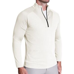 StateLiberty Waffle Knit Quarter Zip - Solid Cream