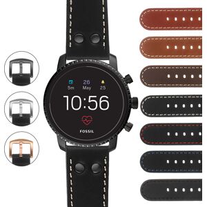 Strapsco DASSARI Leather Pilot Strap for Fossil Gen 4 Smartwatch