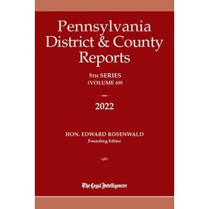 ALM Pennsylvania District and County Reports Bound