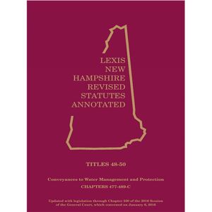 Michie New Hampshire Revised Statutes Annotated- Volume 25 :Title 48-50 Conveyances & Mortgages of Realty;H