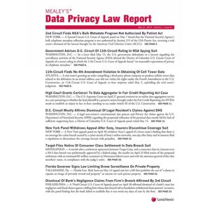 Mealey Publications Mealey's Data Privacy Law Report