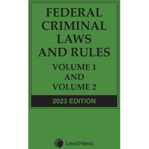 Michie Federal Criminal Laws and Rules: Volume 1 and Volume 2