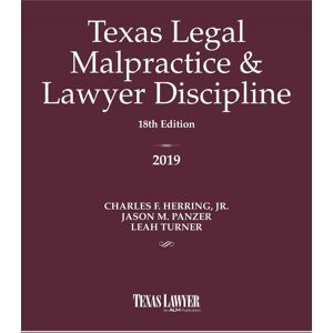 ALM Texas Legal Malpractice & Lawyer Discipline