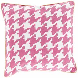 "Booval 20"" Square Cottage Cotton Cream/Peach/Magenta Throw Pillow - Hauteloom"