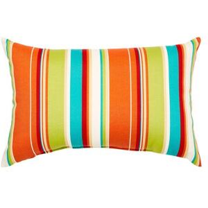 "20"" x 13"" Lumbar Pillow by BrylaneHome in Covert Breeze Outdoor Furniture Accent Cushion"