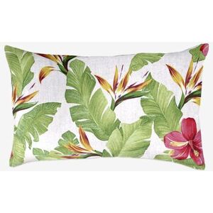 "20"" x 13"" Lumbar Pillow by BrylaneHome in Hibiscus Outdoor Furniture Accent Cushion"