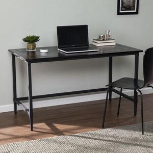 Lawrenny Reclaimed Wood Desk by SEI Furniture in Black