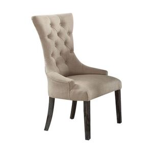 Dining Chair (Set-2) by Acme in Beige Weathered Espresso