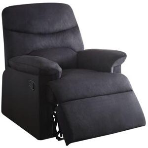 Recliner (Motion) by Acme in Black Woven Fabric