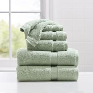 Amore 6 Piece Bath Set by BrylaneHome in Seafoam