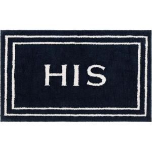 "Wide Width His Bath Rug by Mohawk Home in Indigo (Size 17"" W 24"" L)"