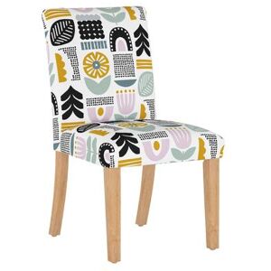 Helsinki Block Dining Chair by Skyline Furniture in Lavender Multi