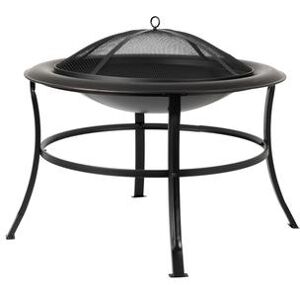 Tokia Round Fire Pit by Fire Sense in Black