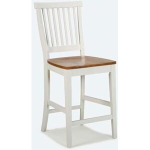 "24"" Bar Stool with Oak Finished Seat by Homestyles in White Oak"