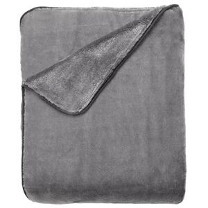 Plush Blanket by BrylaneHome in Gray (Size FL/QUE)