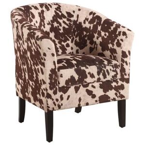 "Club Chair 19.5""H by Linon Home Décor in Cow"