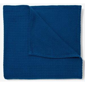 BH Studio Cotton Blanket by BH Studio in Navy (Size FL/QUE)