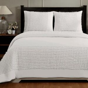 Olivia Comforter Set Collection by Better Trends in Ivory (Size KING)