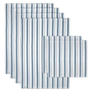 Basket Weave Stripe Cloth/Towel 6pc Set by Mu Kitchen in Blue
