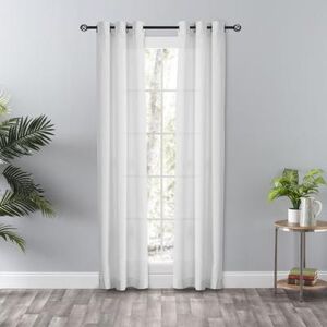 Serenity Curtain Grommet Panel Pair by Ellis Curtains in White
