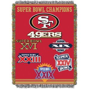 49ers Commemorative Series Throw by NFL in Multi