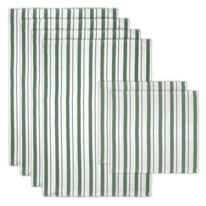 Basket Weave Stripe Cloth/Towel 6pc Set by Mu Kitchen in Green