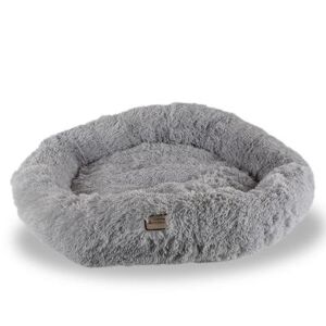 Armarkat Extra Large, Fluffy Gray Round Cat Bed - C71Nhs Cat Bed by Armarkat in Silver Gray